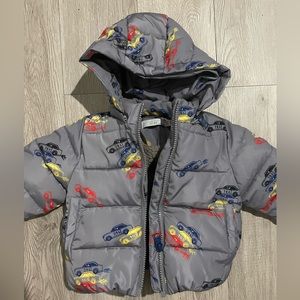 Stella McCartney car print kids puffer jacket size 12 months